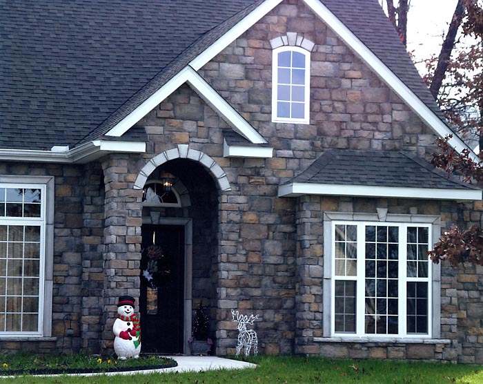 Man-made stone sample